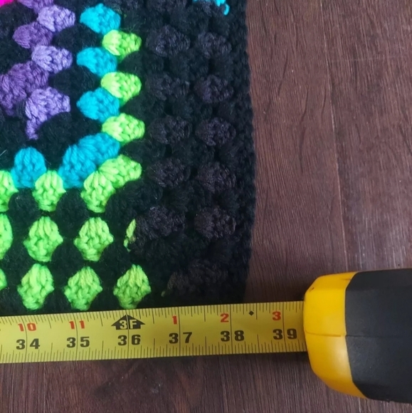 Crocheted Afghan Granny Blanket - Picture 3 of 5